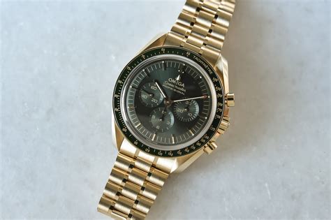 omega moon watch gold green|2022 omega speedmaster moonwatch.